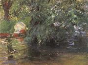 John Singer Sargent A Backwater Calcot Mill Near Reading Sweden oil painting artist